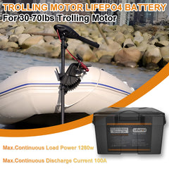 3Pack 12V 100Ah Group 24 LiFePO4 Battery, 100A BMS Deep Cycles Lithium Batteries 3840Wh for RV, Trolling Motor, Solar Off Grid, Camping, Marine
