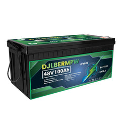 DJLBERMPW 48V 100Ah Deep Cycle Lithium Battery For Solar Storage Golf Cart